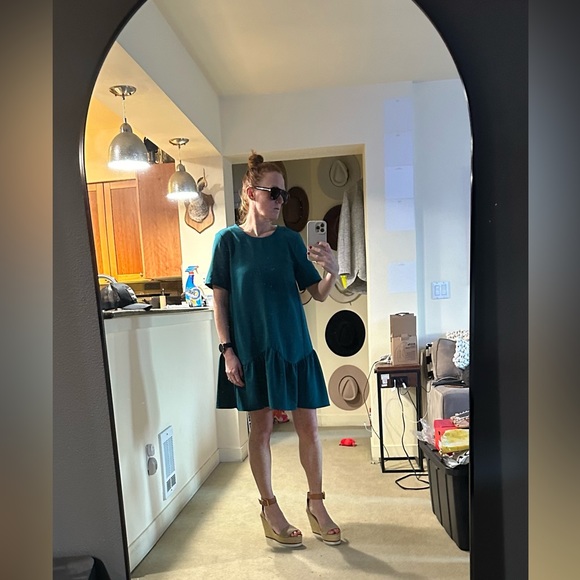 Loft Ruffle Shift Dress - Size Small - Picture 5 of 11